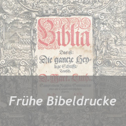 Frühe Bibeldrucke