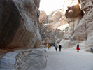 Biblische Orte - Petra (al-Batra) - Siq (Schlucht)